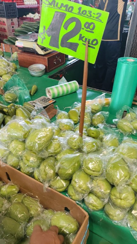 12: kilo chayote #subasta primera seccion