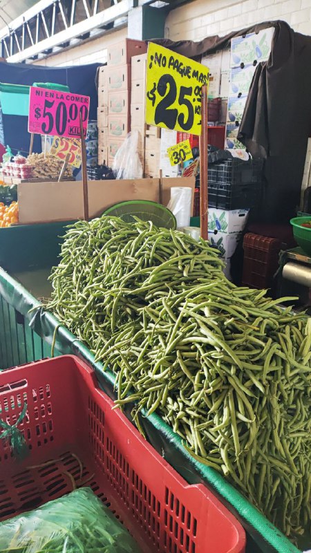 25: kilo de ejote en tercera sección de #subasta