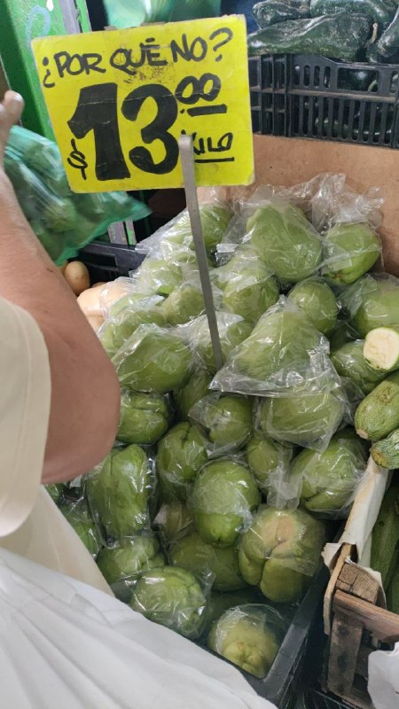 13: kilo chayote segunda sección #subasta