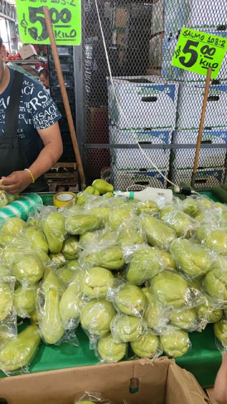 5: kilo de chayote primera sección #subasta